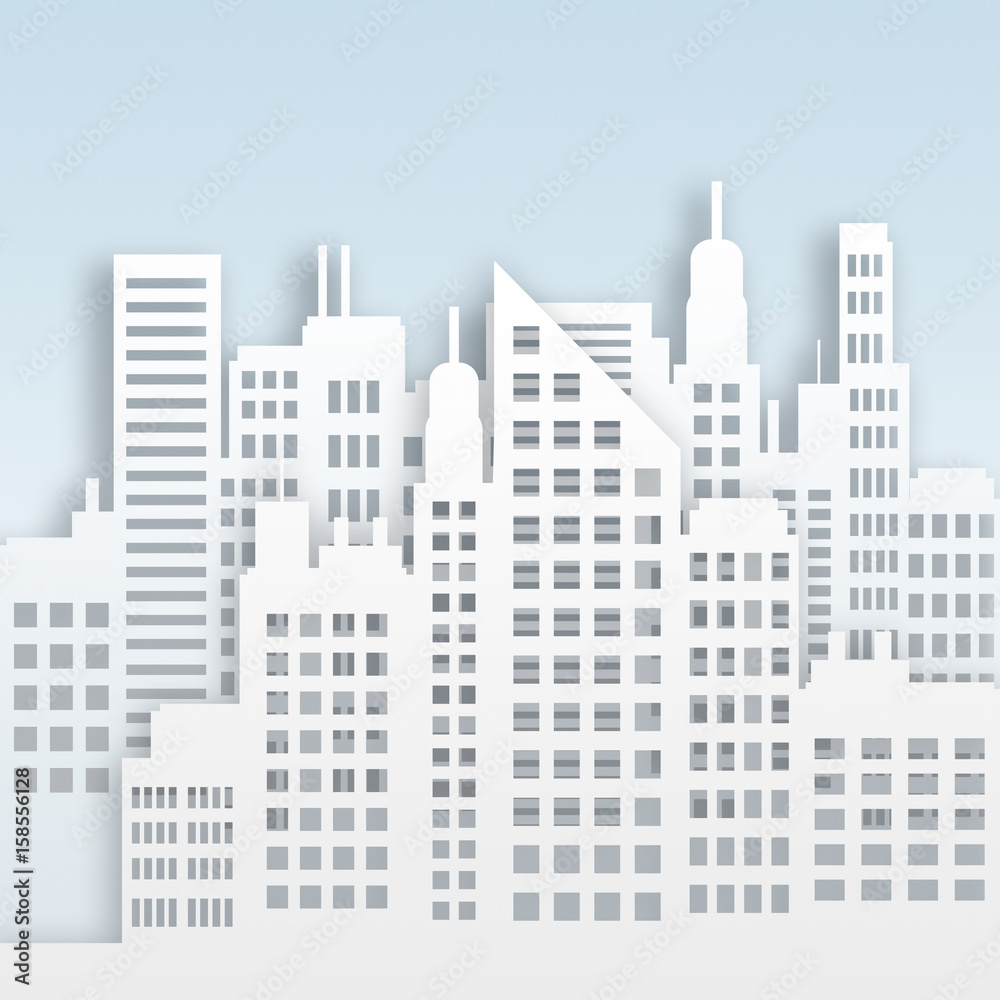 Skyscraper Buildings Displays Corporate Cityscape 3d Illustration