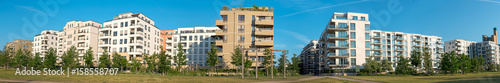 Panorama of a housing development area in Berlin, Germany © elxeneize