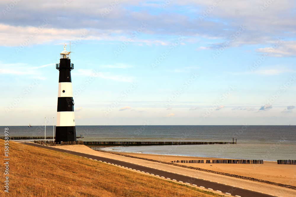 Leuchtturm Nieuwe Sluis in Breskens in der Breskens Stock Photo Adobe