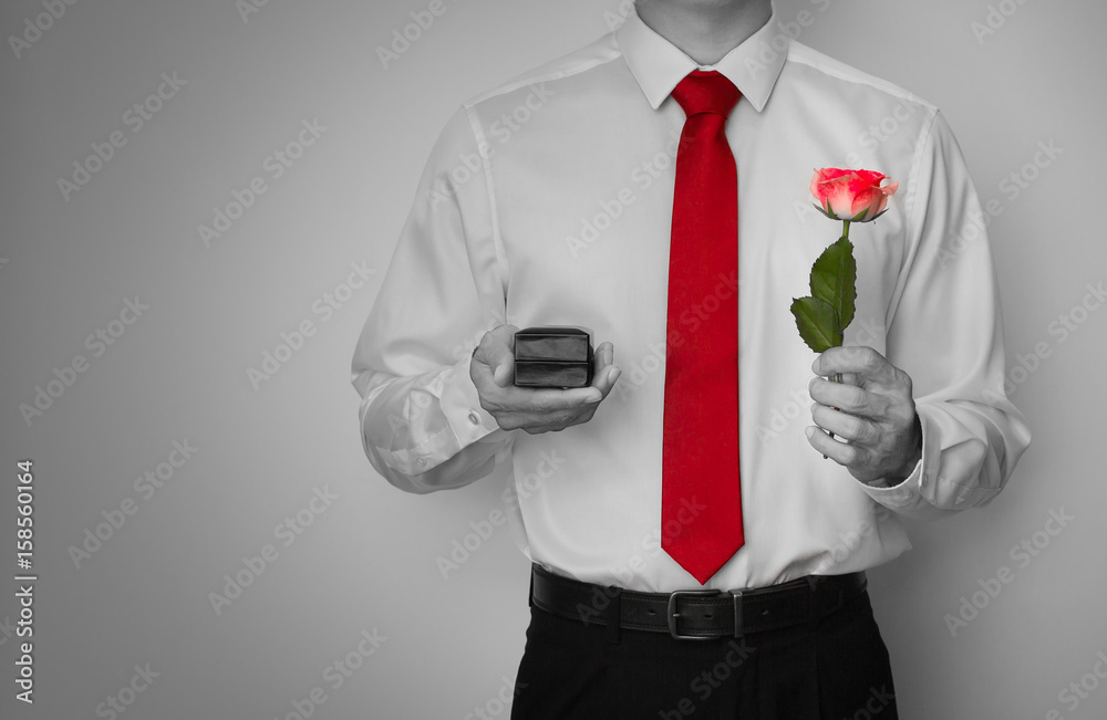 Black dress shirt with red roses top