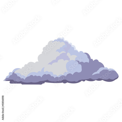cloud floats cool single weather icon vector illustration