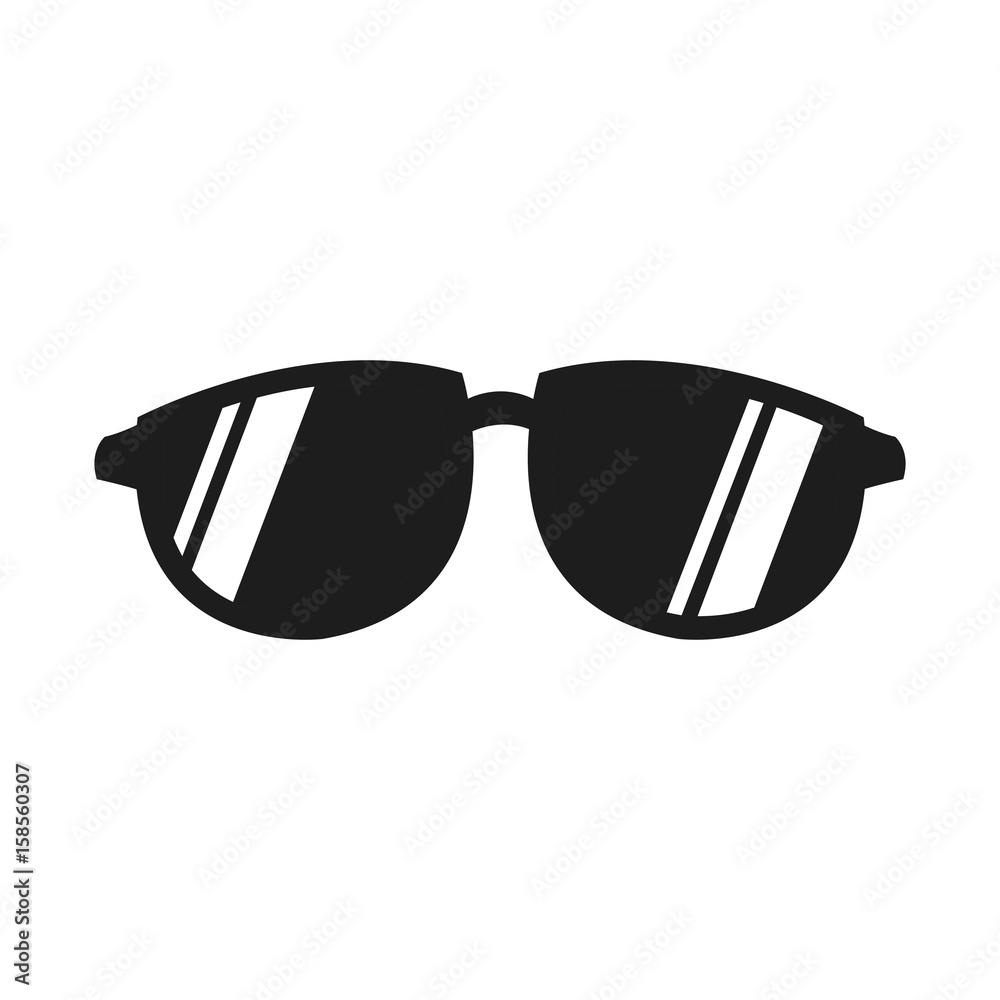 cool black cartoon sunglasses eye frames vector illustration Stock Vector |  Adobe Stock