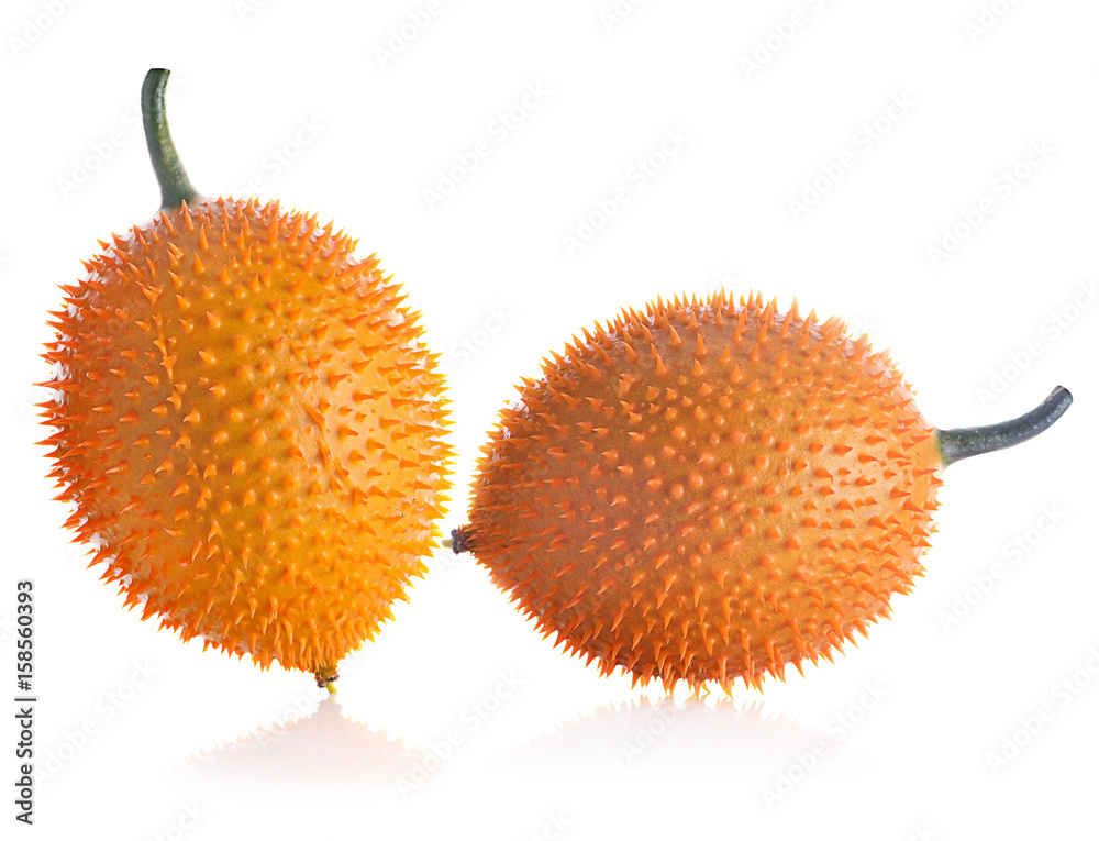 Gac fruit isolated on white background. Gac fruit isolated on white background.