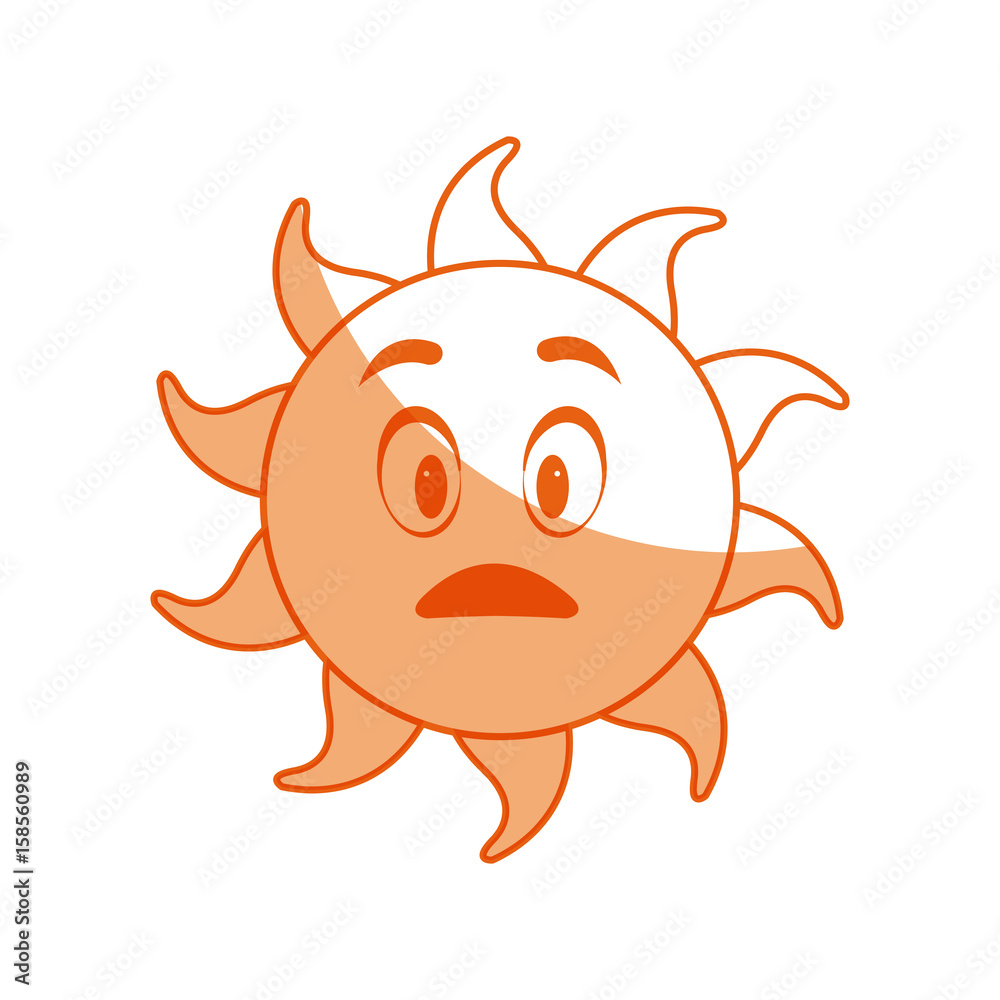 smiling funny cartoon sun with vector illustration smiling funny cartoon sun with vector illustration