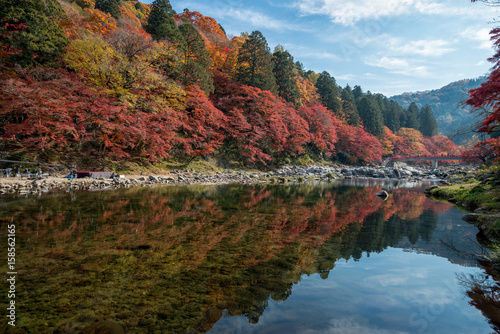 Korankei in beautiful autumn season.