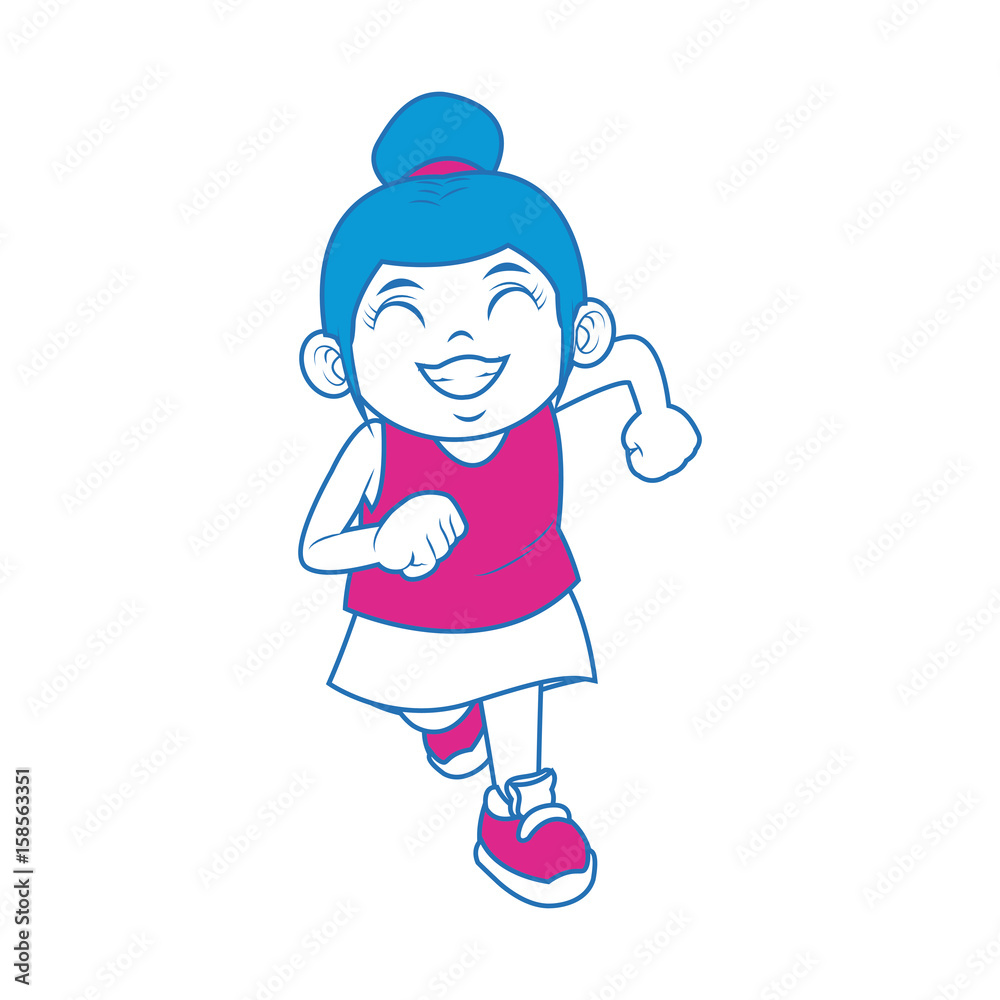 little girl happy with face expression cartoon vector illustration little girl happy with face expression cartoon vector illustration