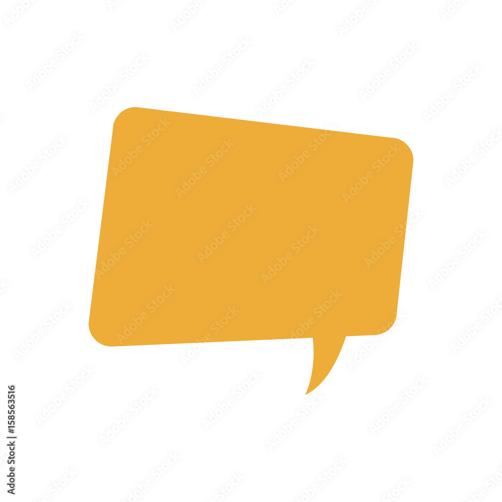 yellow bubble speech message talk chat icon vector illustration yellow bubble speech message talk chat icon vector illustration