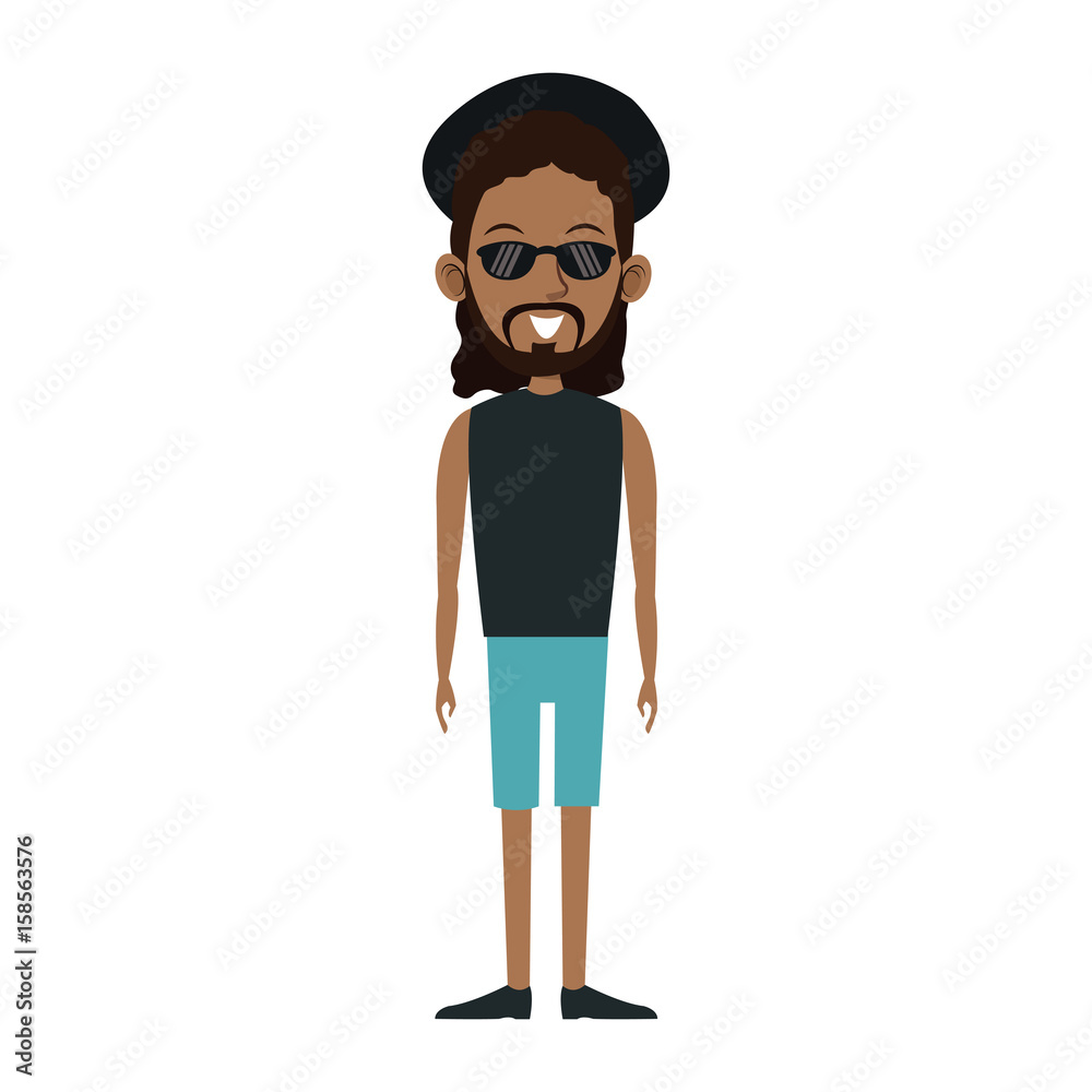 man character male avatar people icon vector illustration