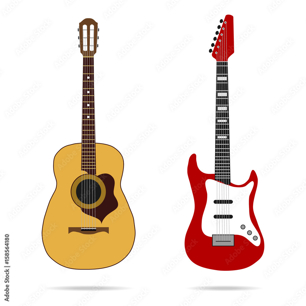 Obraz premium Ikona gitary