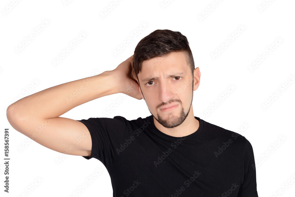 Obraz premium Young man worried.