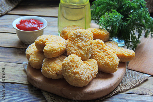 raw chicken nuggets photo