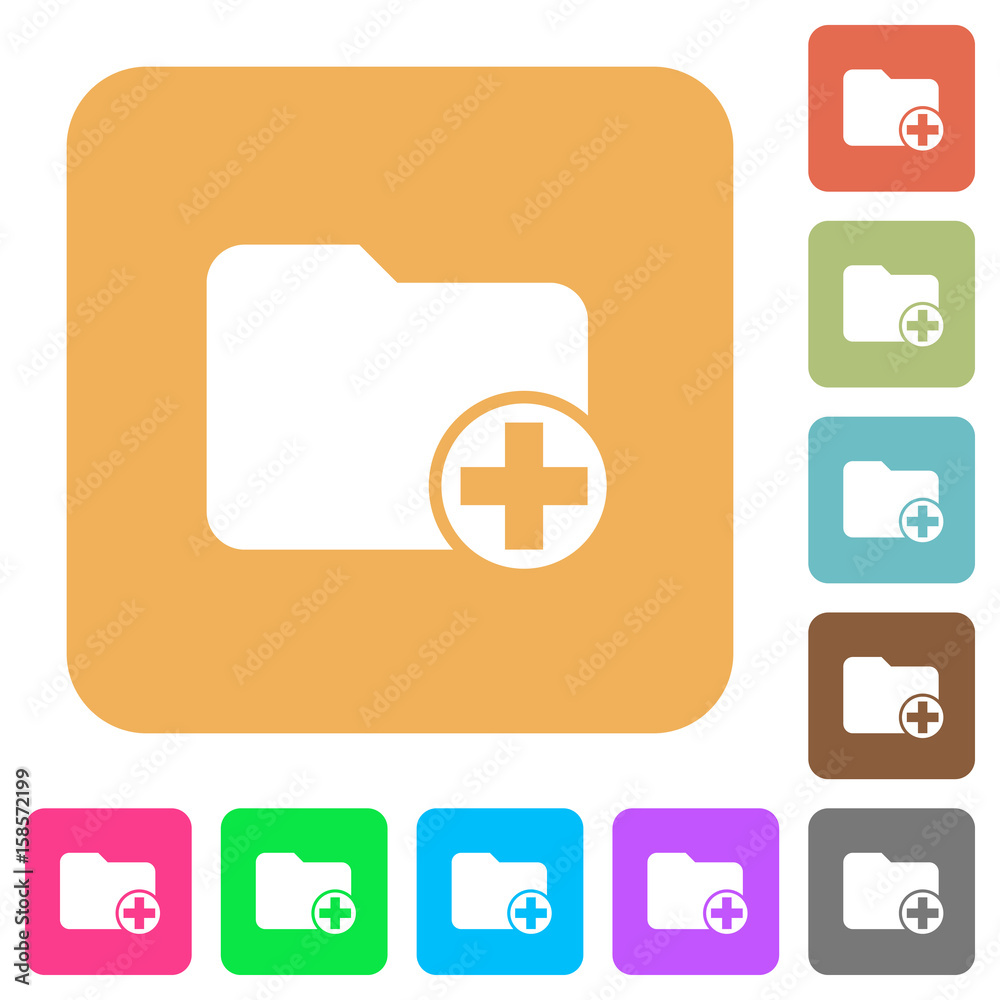 Add new directory rounded square flat icons Add new directory rounded square flat icons