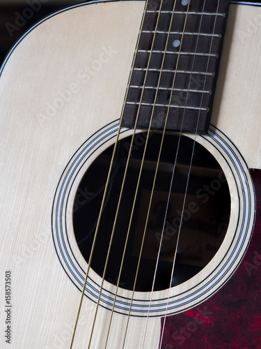 Εκτύπωση καμβά Close up shot of acoustic guitar