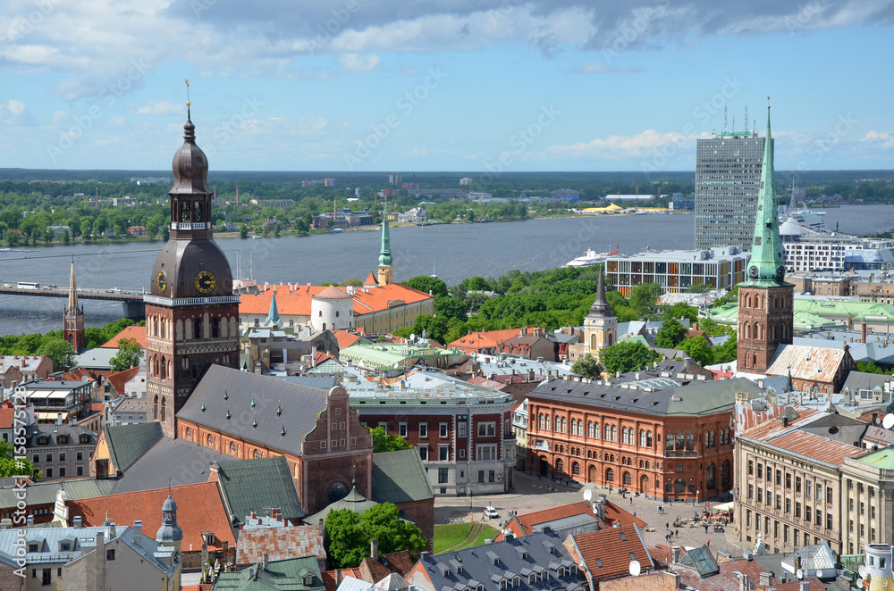 Vista dalla Chiesa di San Pietro a Riga