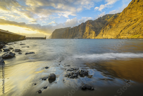 Sunset on the cliffs of Los Gigantes in Tenerife © Mike Mareen
