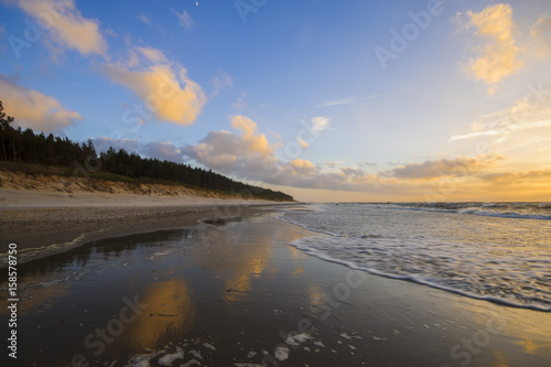 Seascape  sunset over the sea