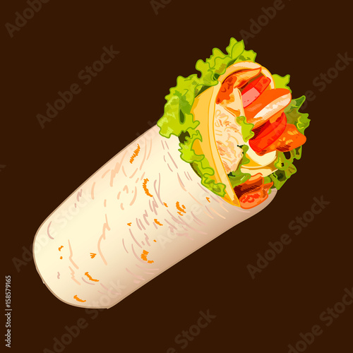 Sandwich roll sketch, VECTOR