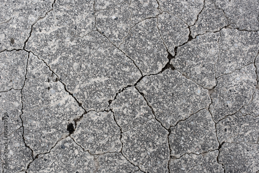 Obraz premium Road texture with a crack