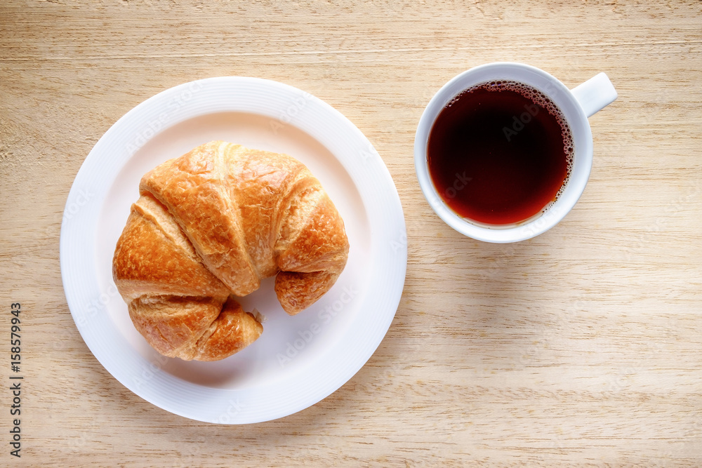 Coffee and croissant Coffee and croissant