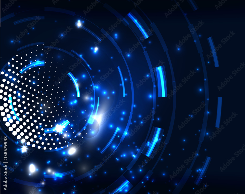 Neon circles abstract background Neon circles abstract background