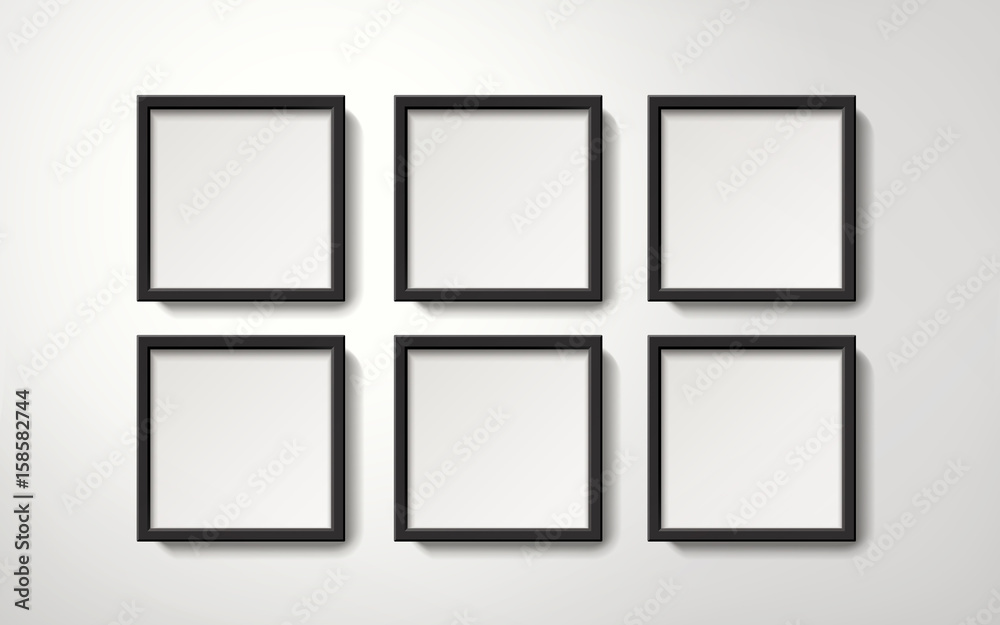 Orderly picture frames collection