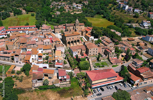 Vista aerea de Castell d´Aro en la zona de la costa brava en Girona Cataluña España