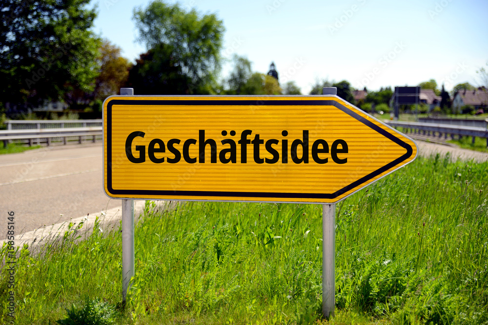 Fototapeta premium Geschäftsidee