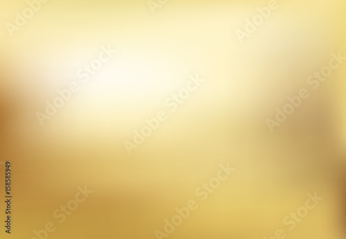 Vector gold blurred gradient style background. Abstract smooth illustration photo