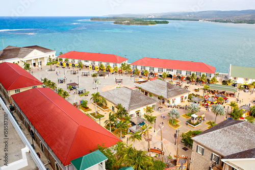 Falmouth port in Jamaica island, the Caribbeans photo