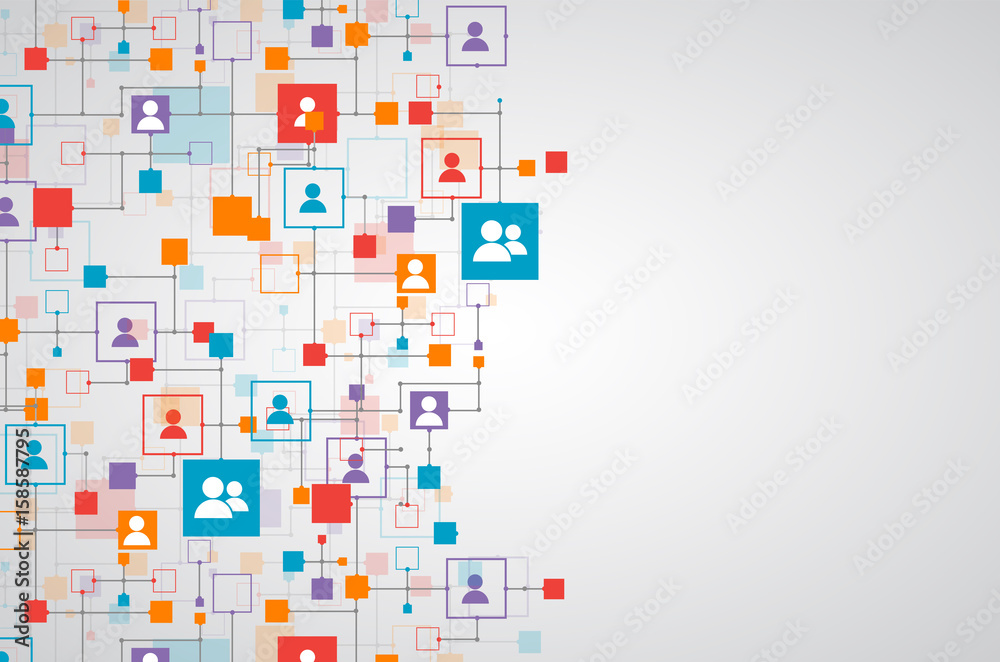 Social media vector background. Network concept. Social media vector background. Network concept.