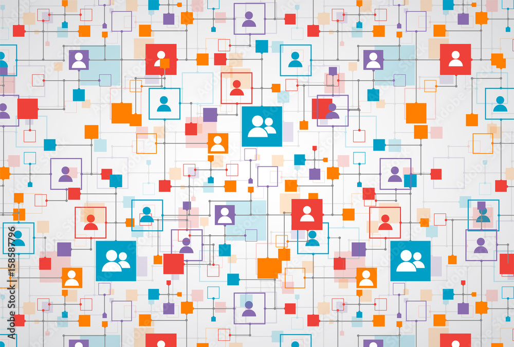 Social media vector background. Network concept. Social media vector background. Network concept.
