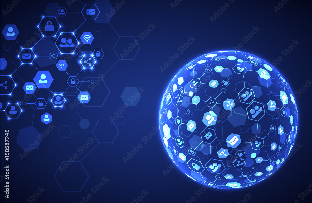 Social media vector background. Network concept. Social media vector background. Network concept.