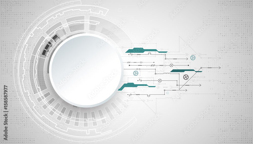 Obraz premium Abstract technological background.