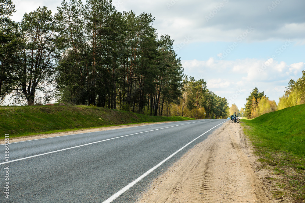 Rural road in Belarus