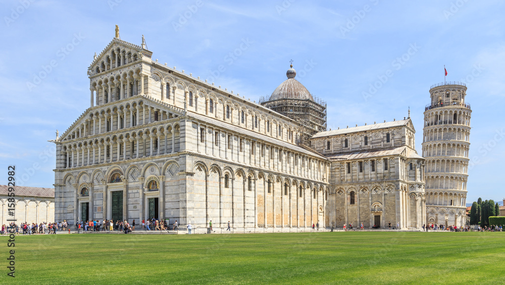 
Pisa, Campo dei Miracoli - Cathedral, and leaning Tower
