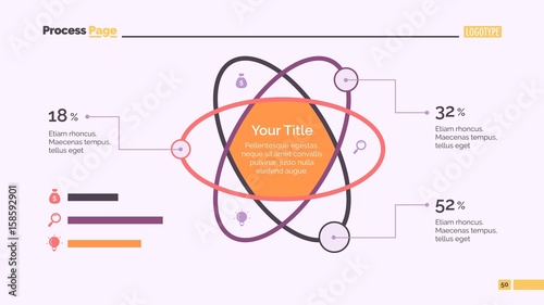 Atom Percentage Chart Slide Template
