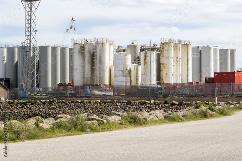 Silos at the docks