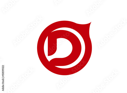 Letter d logo icon design template elements

