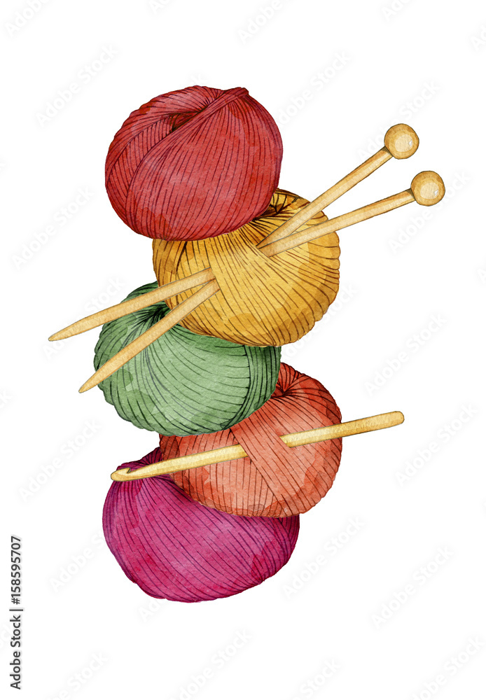 Crochet Hook And Balls Of Cotton Yarn Pastel Colors On A White Table Stock  Photo - Download Image Now - iStock