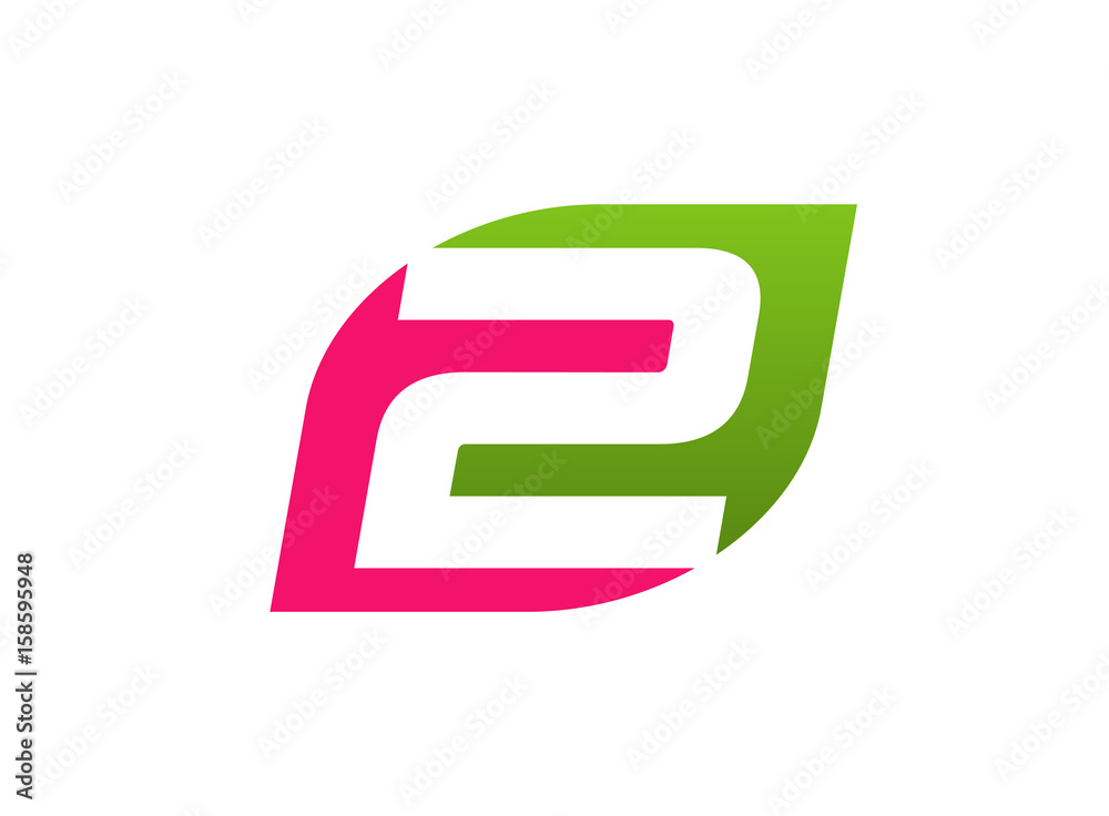 Vector sign logo number 2
Vector sign logo number 2