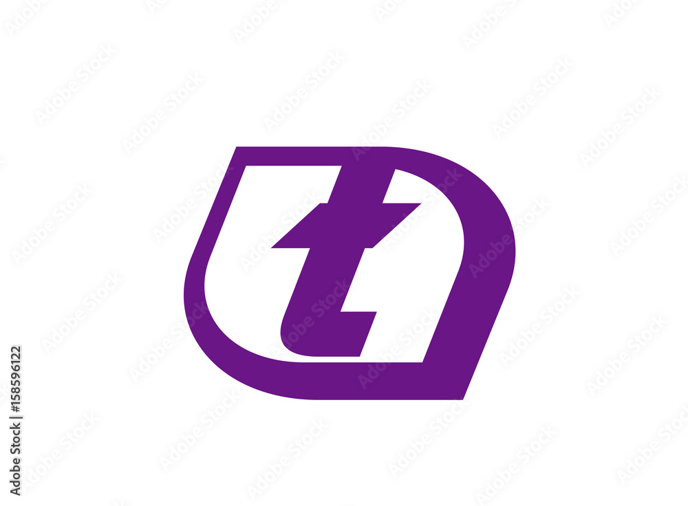 Obraz premium Vector illustration of abstract icons based on the letter T logo 