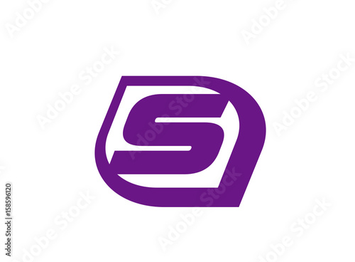 Vector illustration of abstract icons based on the letter S logo

