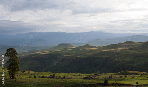 drakensberg view from little switzerland resort photo