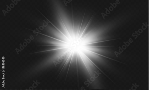 star on a transparent background,light effect,vector illustration. burst with sparkles.