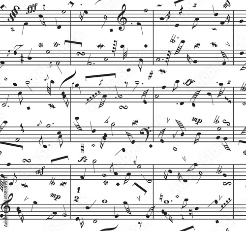 Vector piano sheet music