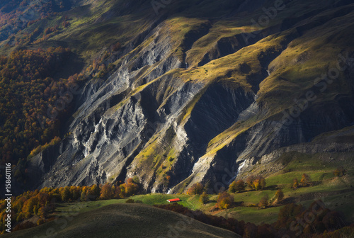 Mountain waterfalls photo