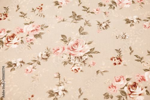 Vintage floral fabric