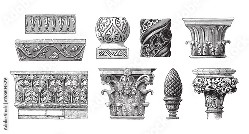 Ornaments collection / vintage illustration