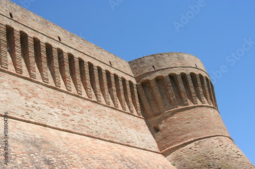 tower and walls of Urbisaglia, Marche, Italy photo