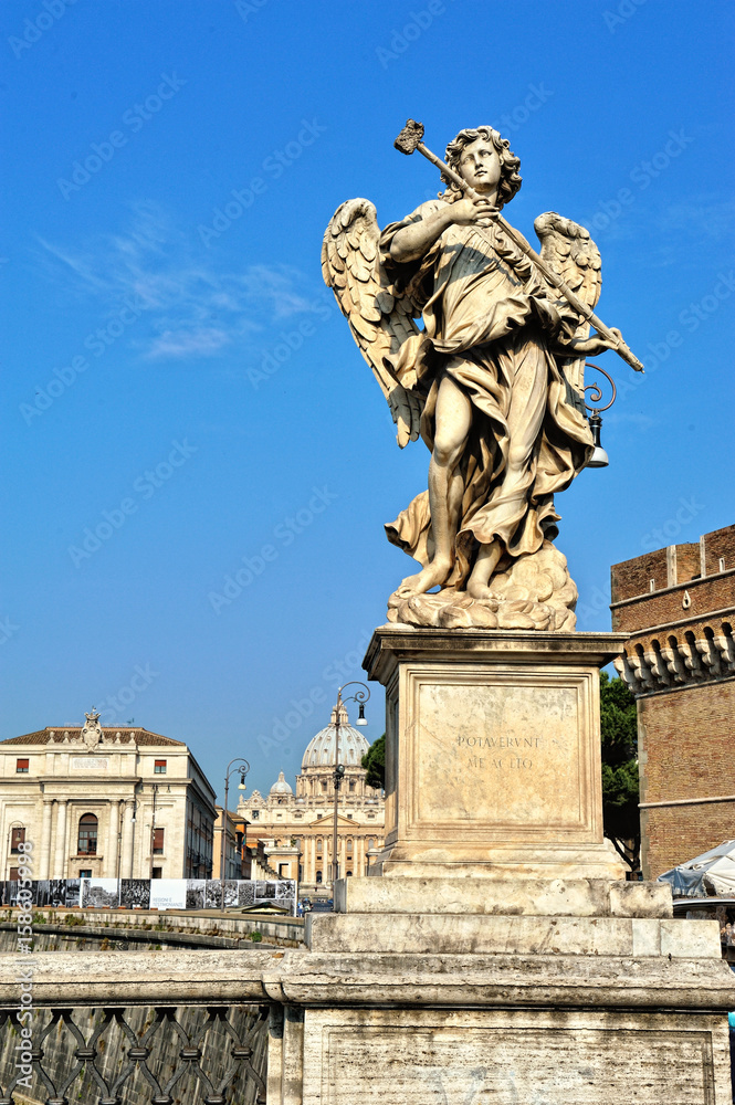 Statue of Angel at the Castel Sant'Angelo in Rome,